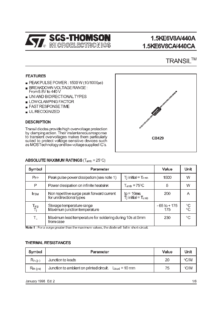 15KE27CA_124266.PDF Datasheet