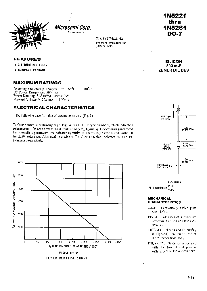 1n5242 Pdf Datasheet Download Ic On Line