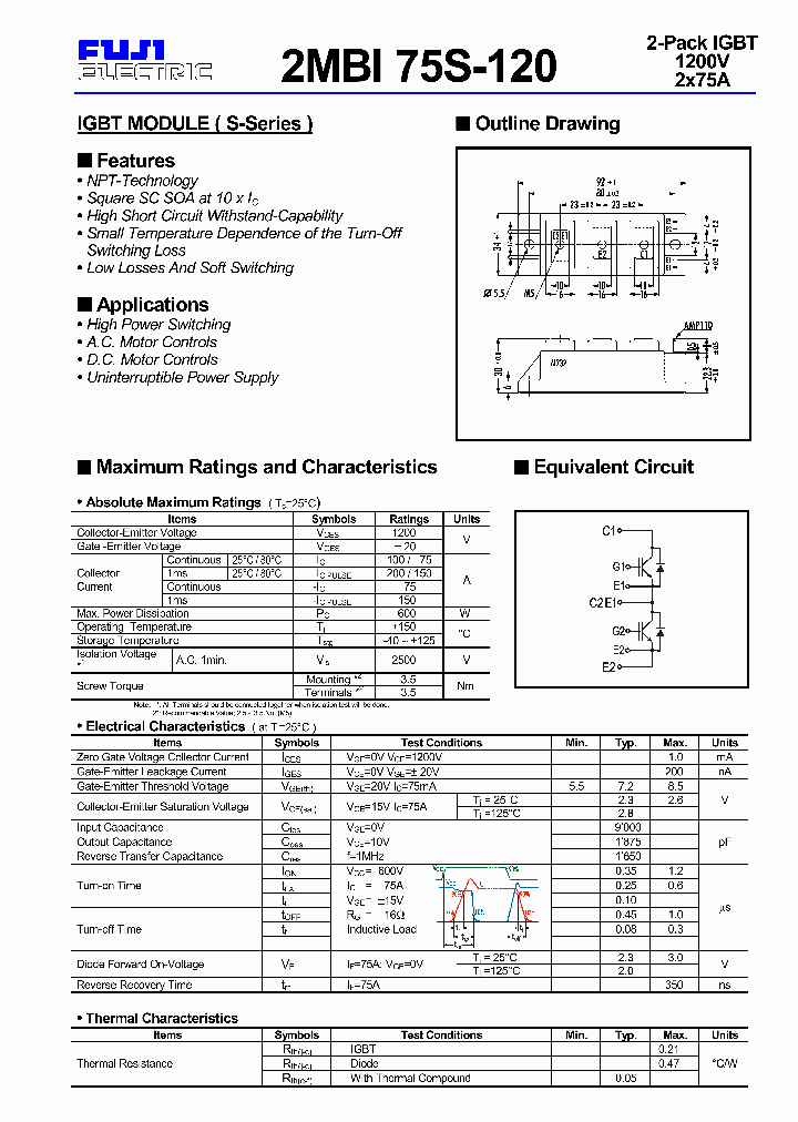 2MBI75S_154385.PDF Datasheet