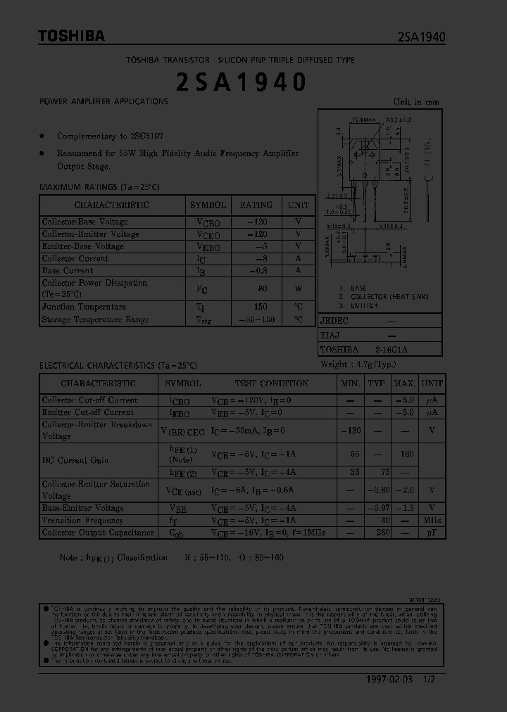 2SA1940_77858.PDF Datasheet