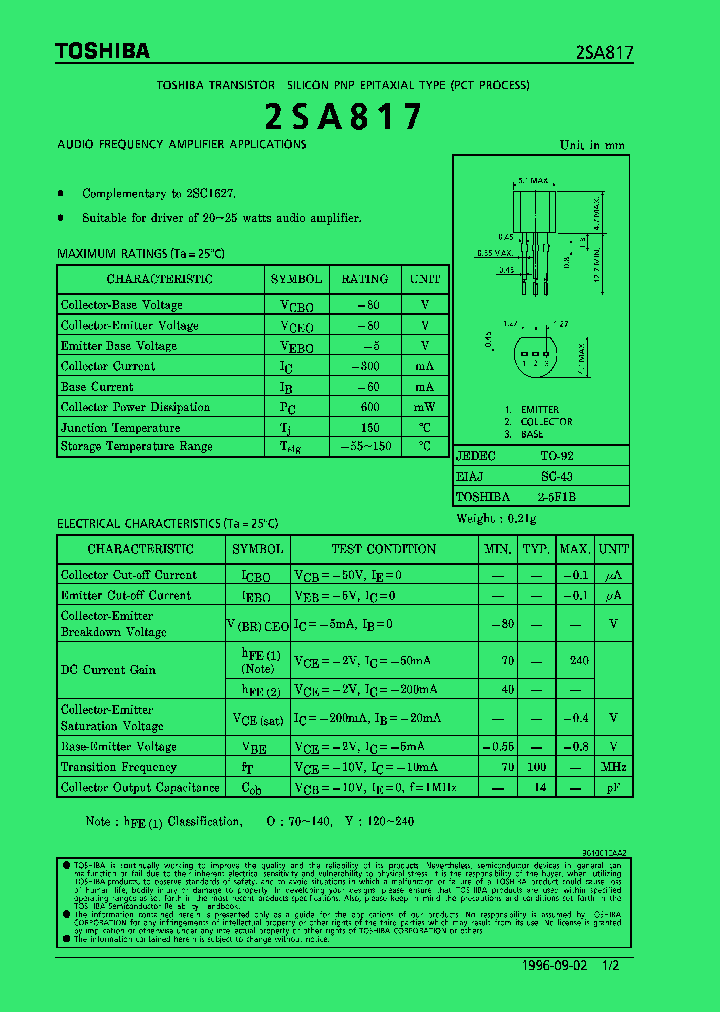 2SA817_6597.PDF Datasheet