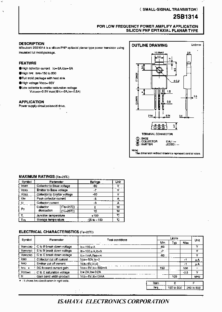 2SB1314_189355.PDF Datasheet