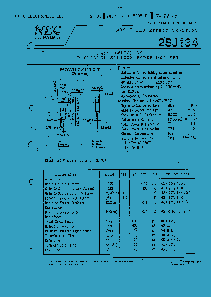 2SJ134_12677.PDF Datasheet