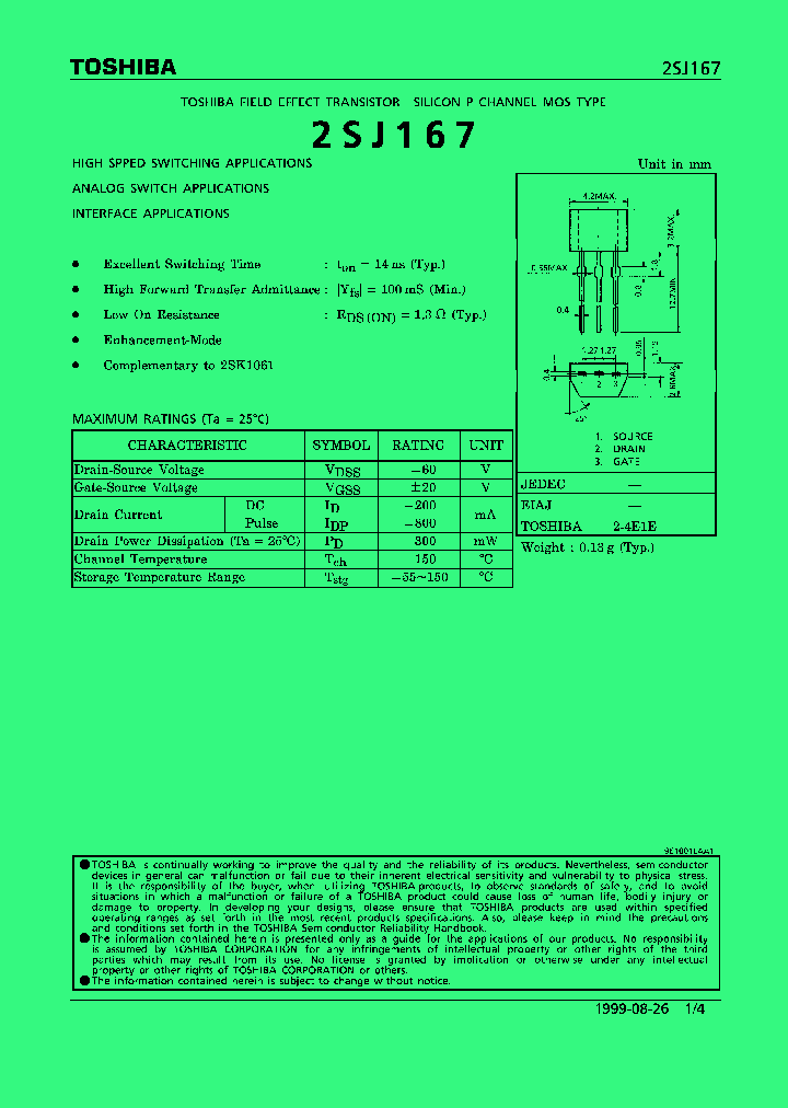 2SJ167_12691.PDF Datasheet