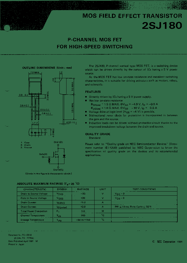 2SJ180_12697.PDF Datasheet