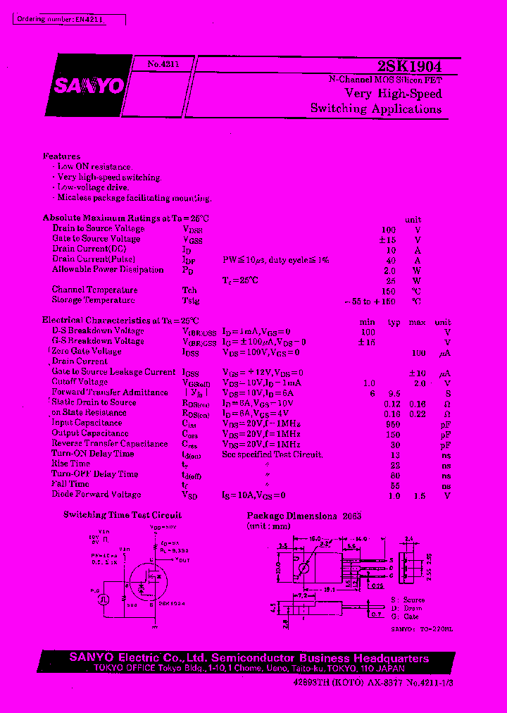 2SK1904_154291.PDF Datasheet