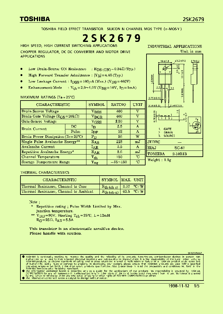 2SK2679_187801.PDF Datasheet