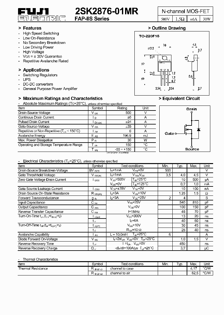 2SK2876-01MR_178280.PDF Datasheet