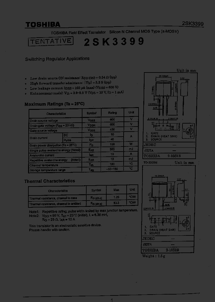 2SK3399_167695.PDF Datasheet