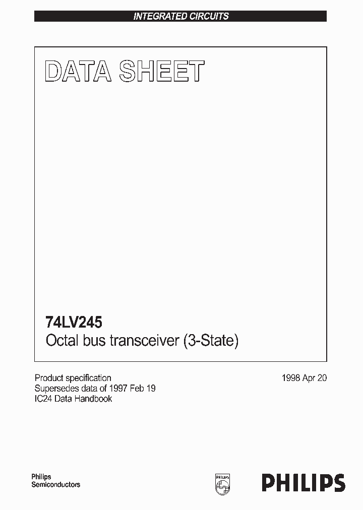 74LV245_19313.PDF Datasheet