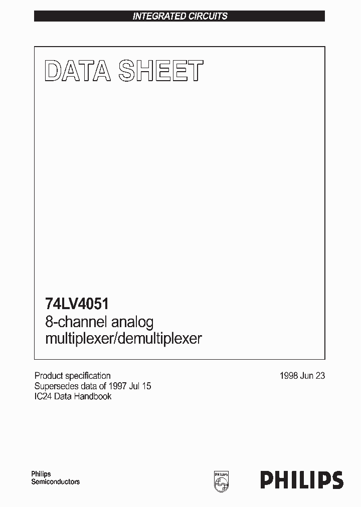 74LV4051_58098.PDF Datasheet