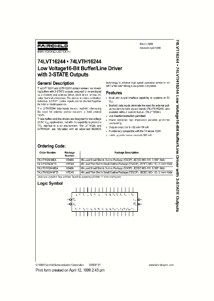 74LVT16244_19763.PDF Datasheet