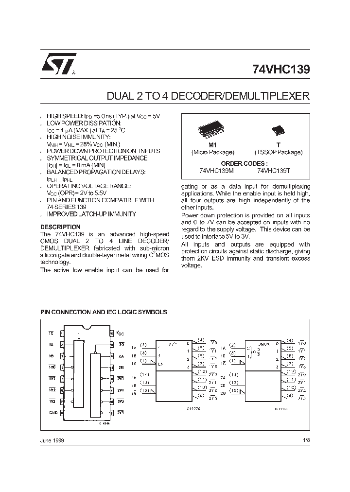 74VHC139_55345.PDF Datasheet