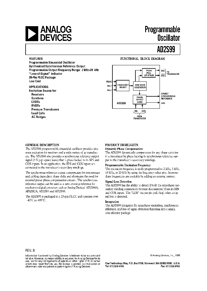 AD2S99_182122.PDF Datasheet