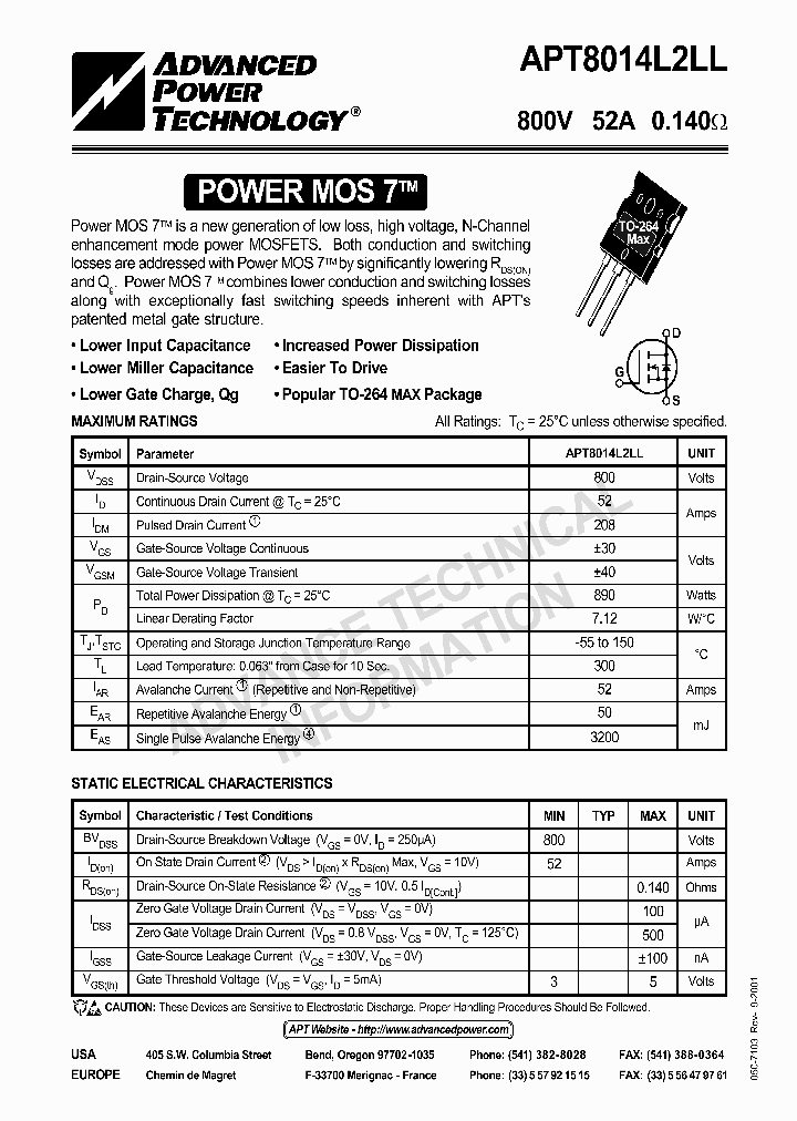 APT8014L2LL_42328.PDF Datasheet