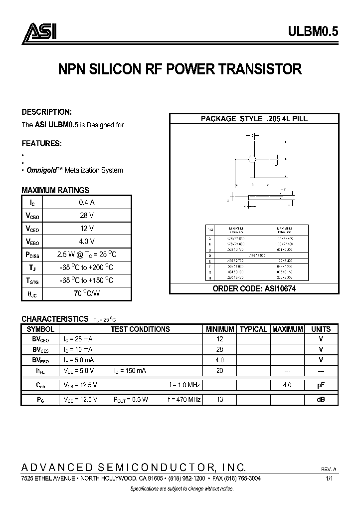 ASI10674_132804.PDF Datasheet