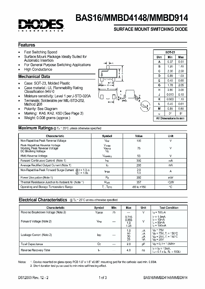 MMBD4148-7_120537.PDF Datasheet