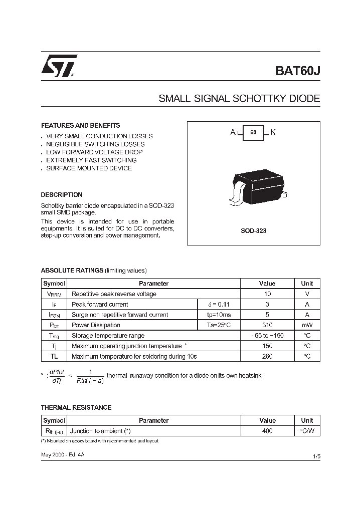 BAT60J_142596.PDF Datasheet