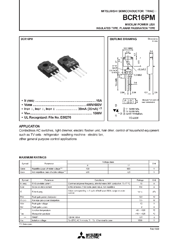 BCR16PM_190118.PDF Datasheet