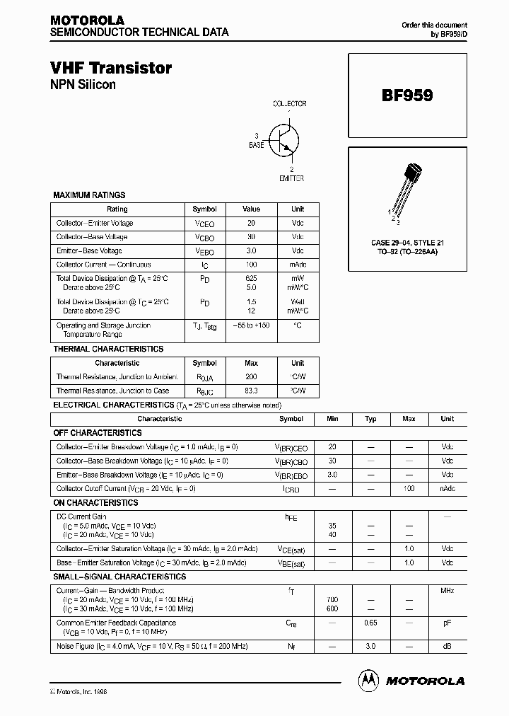 BF959_171488.PDF Datasheet