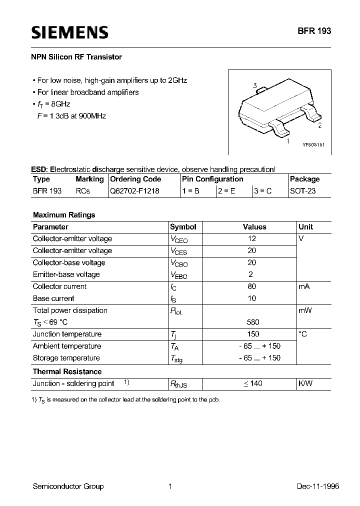 BFR193_83976.PDF Datasheet