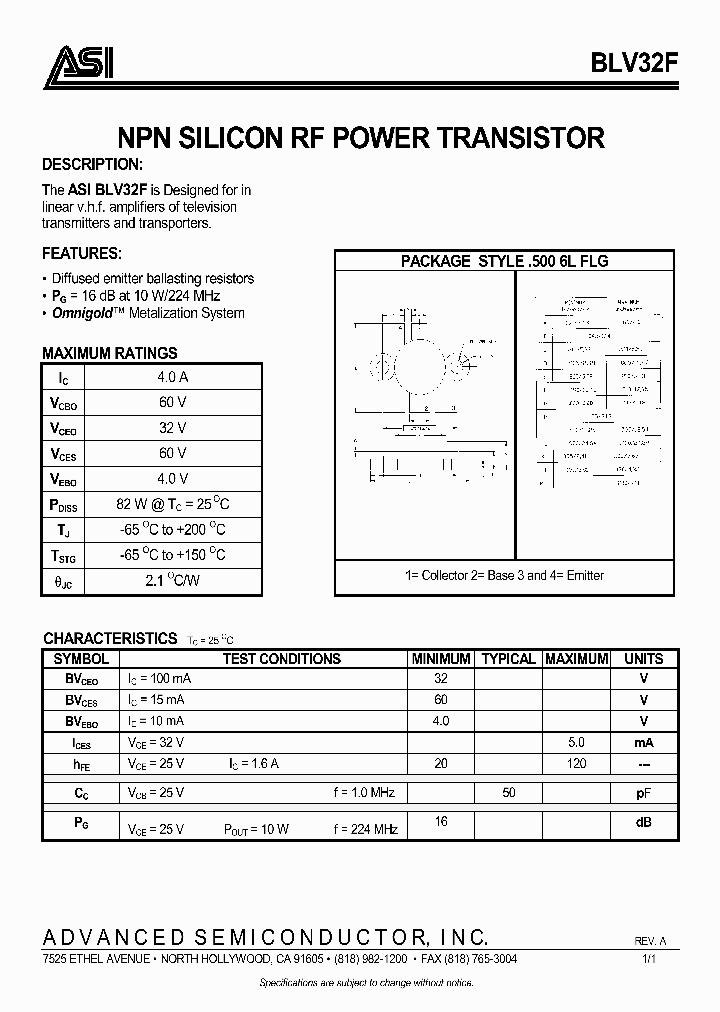 BLV32F_57923.PDF Datasheet