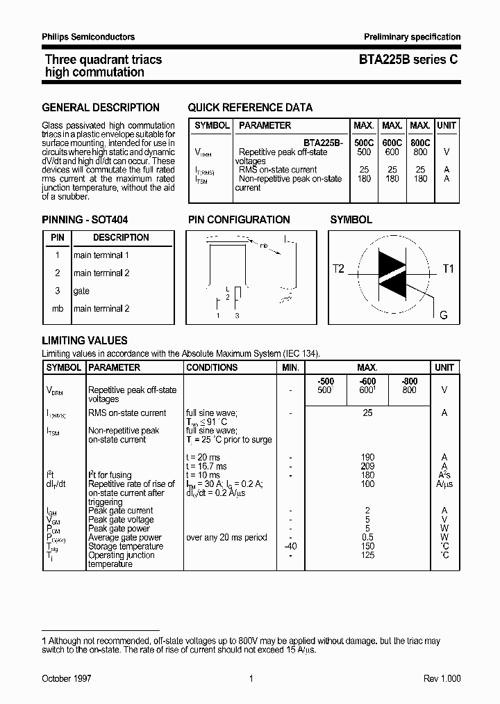 BTA225B_188719.PDF Datasheet