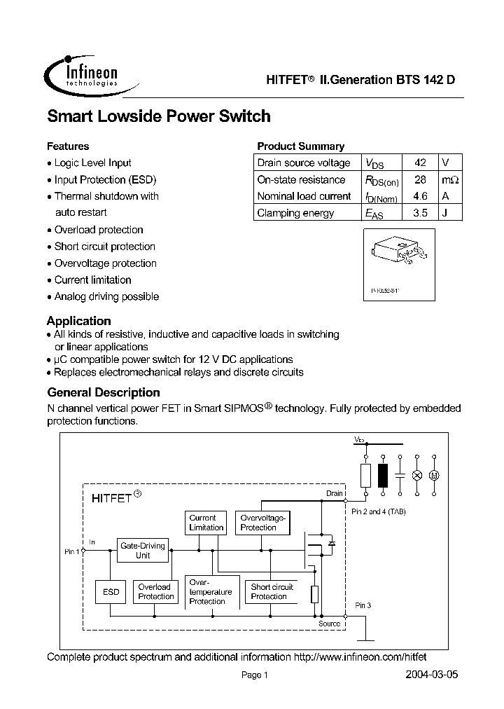 BTS142D_101872.PDF Datasheet