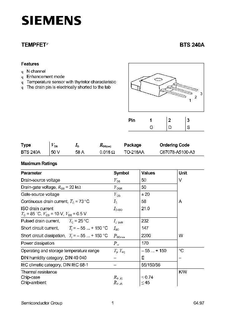 BTS240A_181382.PDF Datasheet