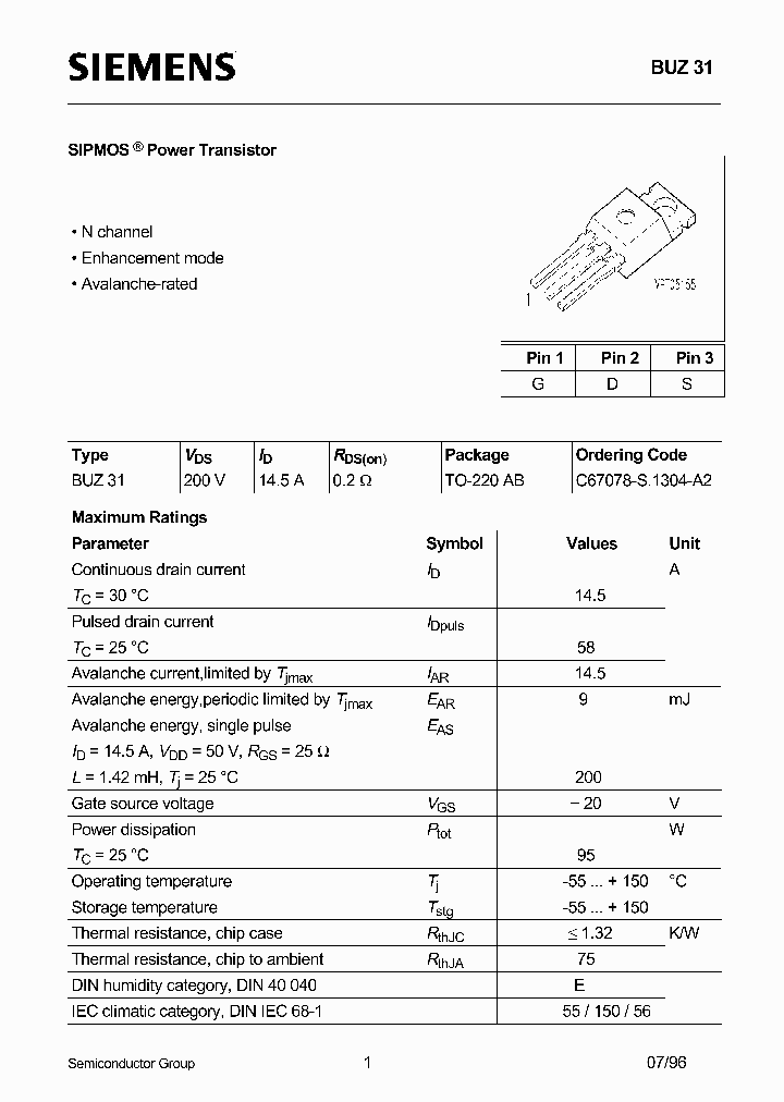 BUZ31_191087.PDF Datasheet