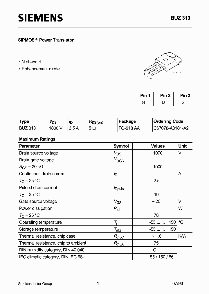 BUZ310_191088.PDF Datasheet