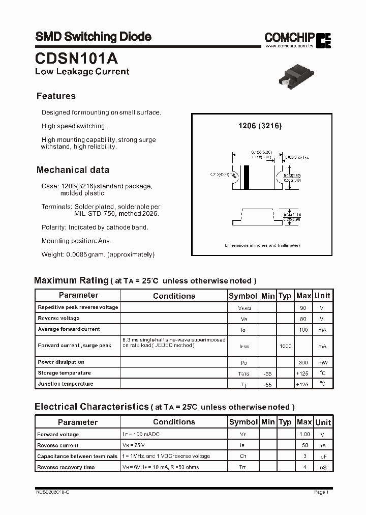 CDSN101A_43458.PDF Datasheet