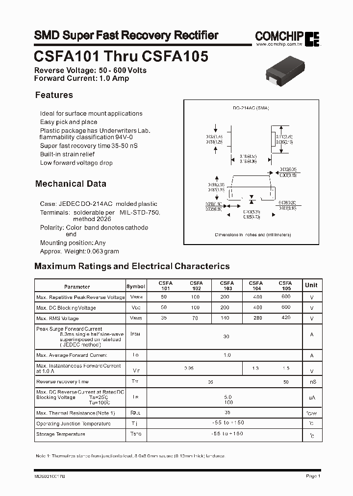 CSFA102_173475.PDF Datasheet