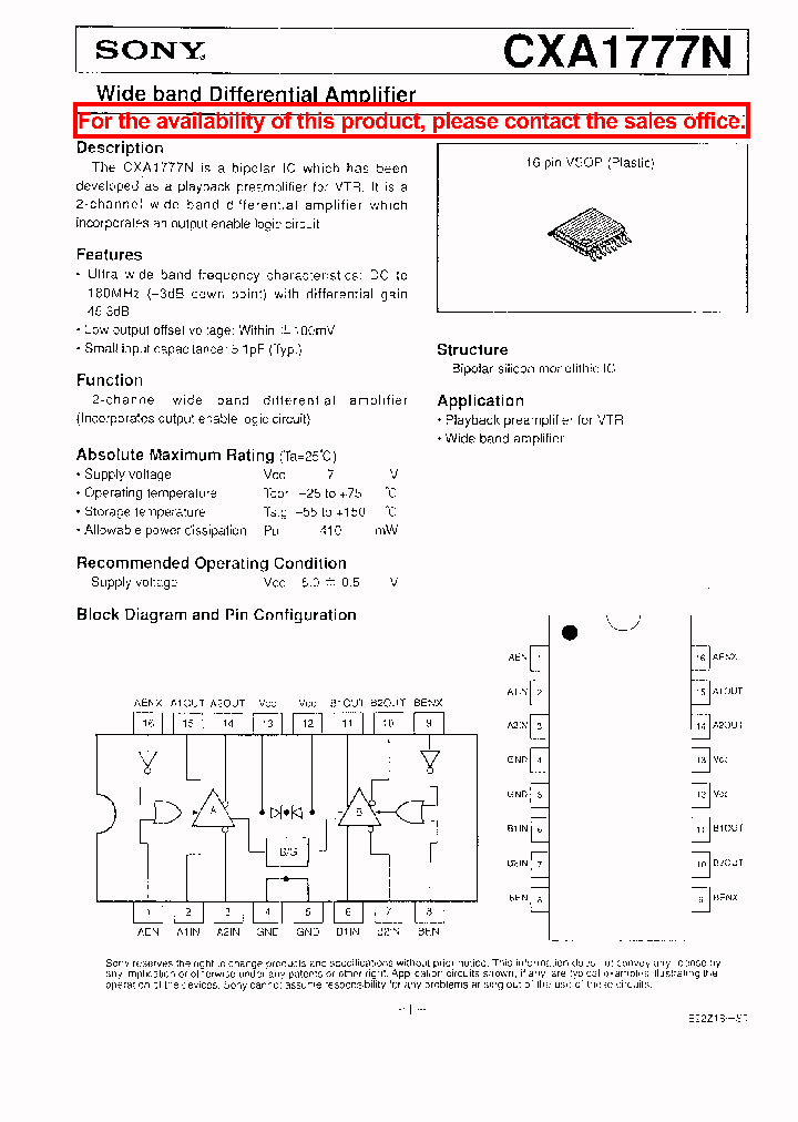 CXA1777N_121070.PDF Datasheet