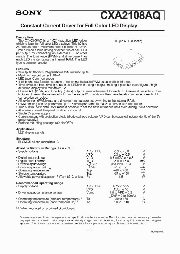 CXA2108AQ_80419.PDF Datasheet