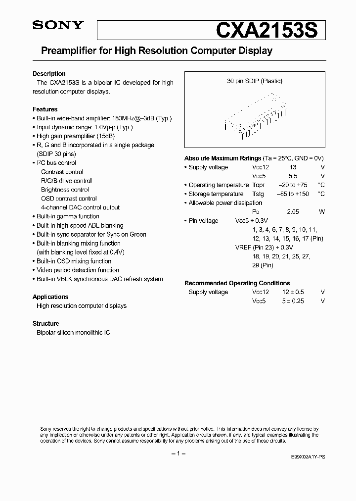 CXA2153_124313.PDF Datasheet