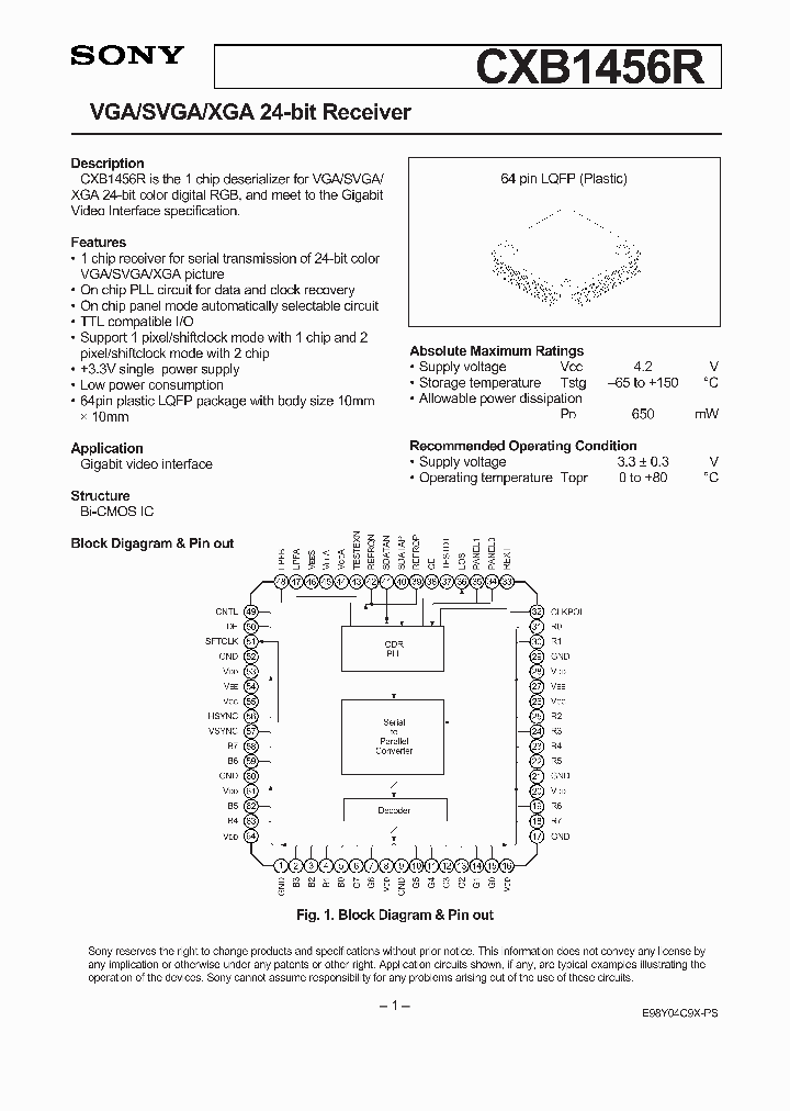 CXB1456R_40382.PDF Datasheet