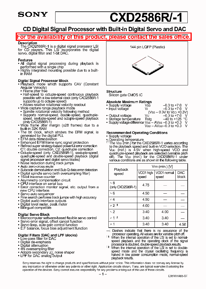 CXD2586R_120357.PDF Datasheet