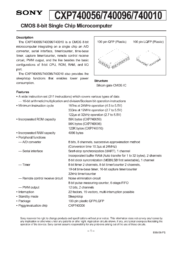CXP740010_80287.PDF Datasheet