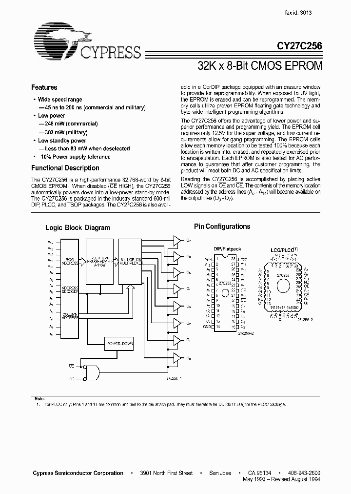 CY27C256_40424.PDF Datasheet