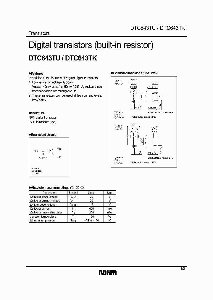 DTC643TK_71247.PDF Datasheet
