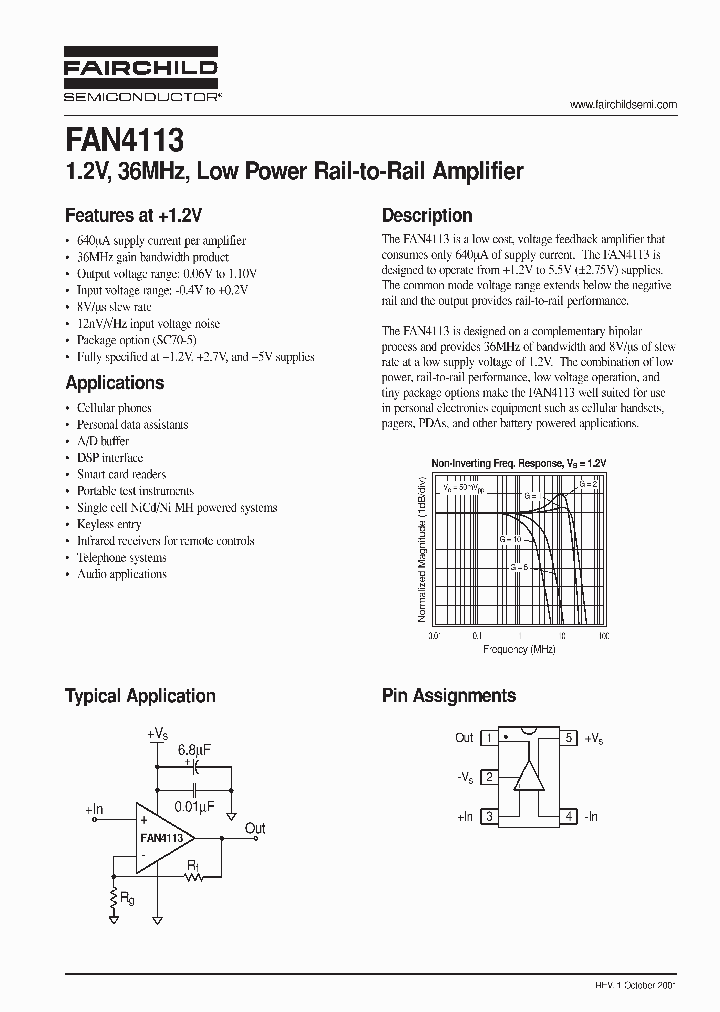 FAN4113_39339.PDF Datasheet