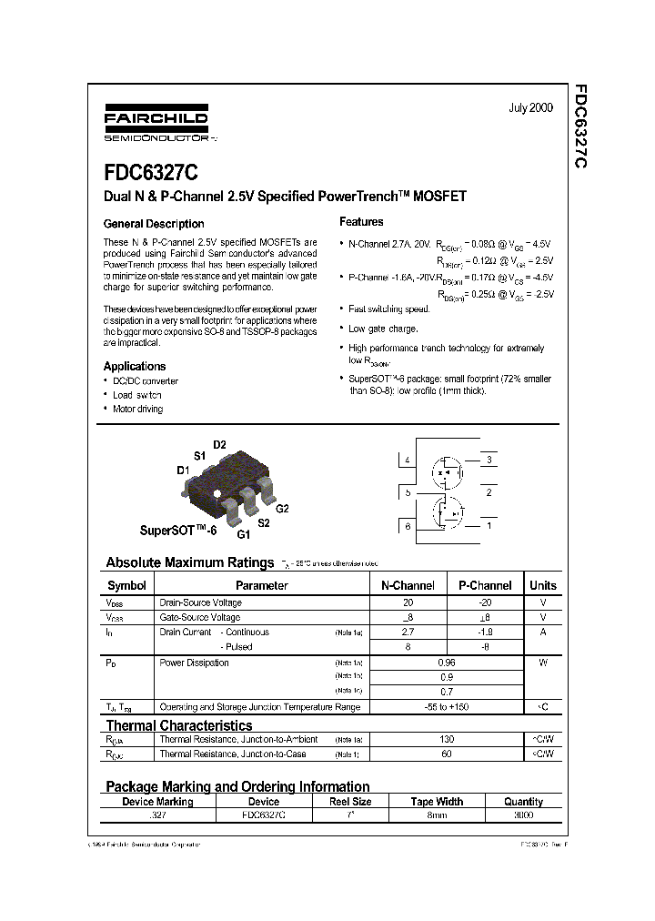 FDC6327_151792.PDF Datasheet