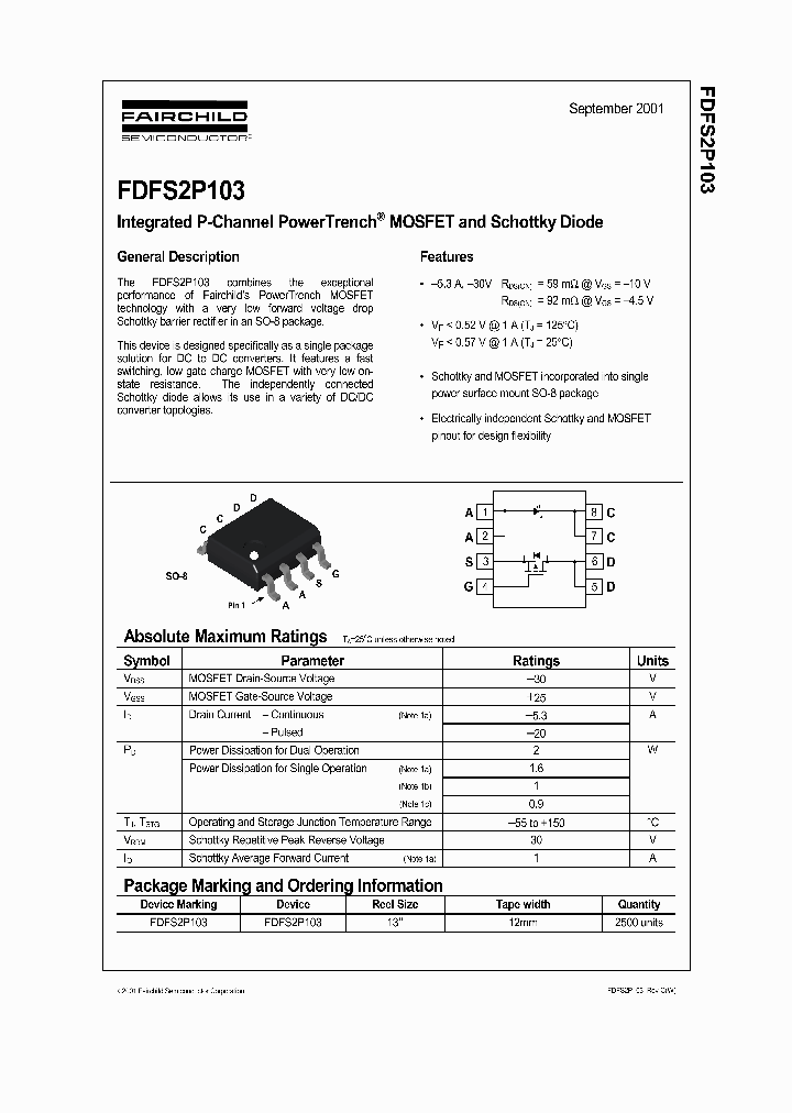 FDFS2P103_182395.PDF Datasheet