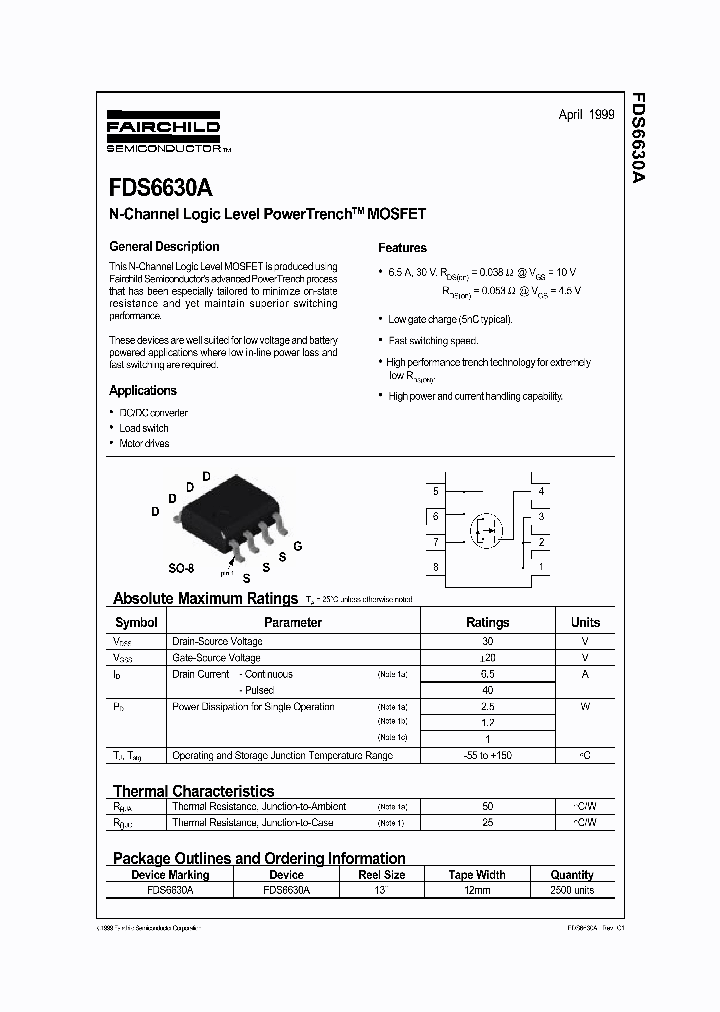 FDS6630_147132.PDF Datasheet