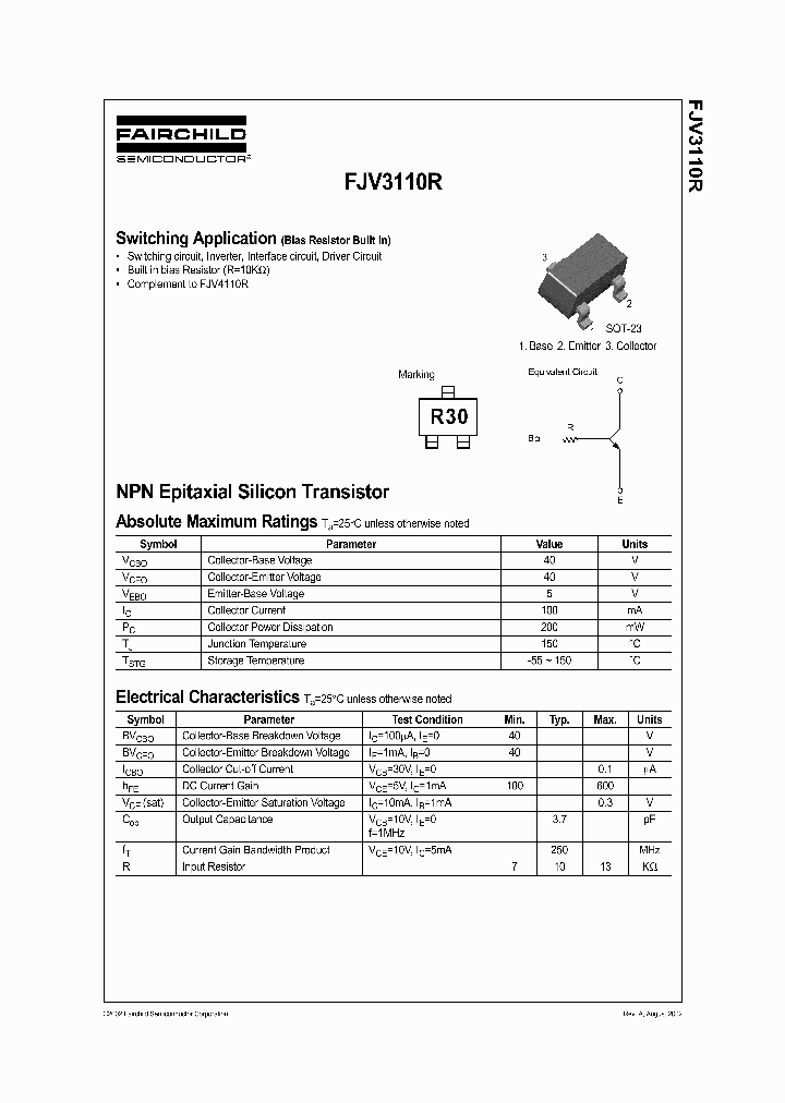 FJV3110R_176929.PDF Datasheet