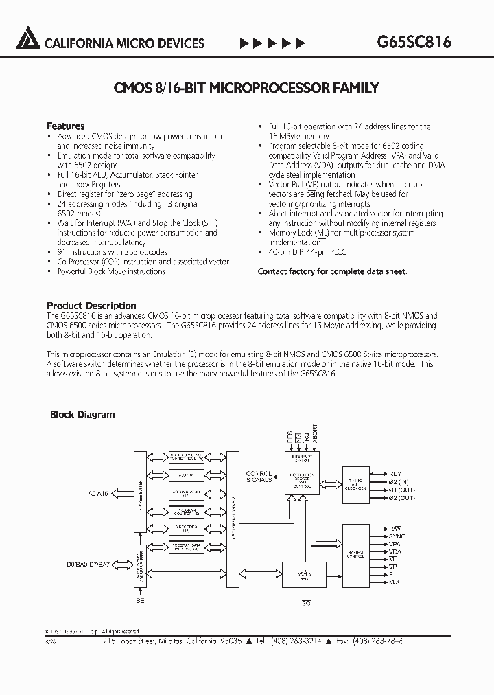 G65SC816_172555.PDF Datasheet