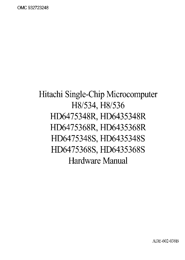 HD6435348R_25891.PDF Datasheet