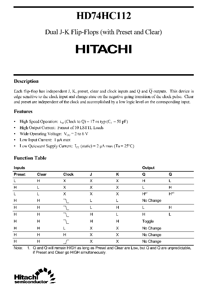 HD74HC112_166520.PDF Datasheet