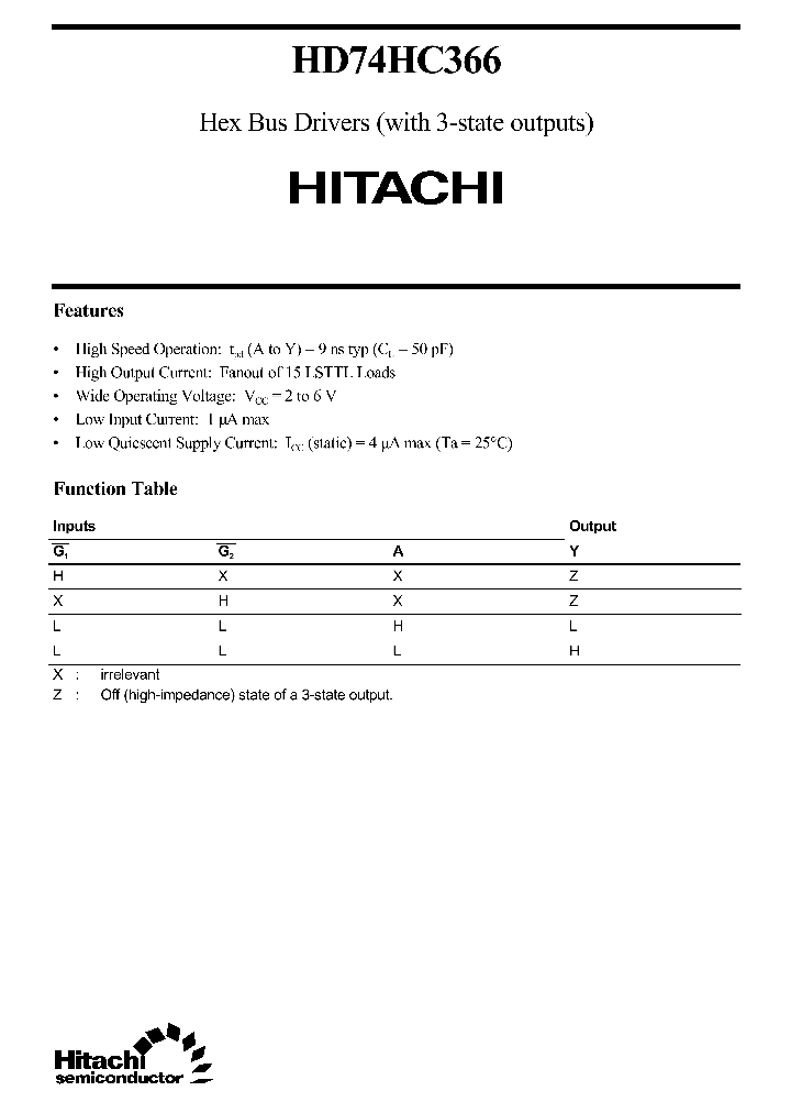 HD74HC366_108582.PDF Datasheet